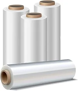 Ma Fra Hollywood Store Branded Shrink Wrap Roll, 4 Rolls (2.4lbs), 50cm Width 19.6in Laminating Sheet