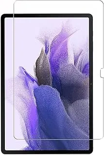 واقي شاشة AWH لجهاز Samsung Galaxy Tab S7 FE 12.4 SM-T730/T736B (2021) يدعم قلم S مع صلابة 9H، مضاد للخدش، مقاوم للكسر وخالي من الفقاعات، (3 عبوات)