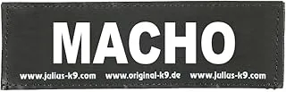 Interchangeable Patches, 1 pair, MACHO, Size: Large, Black