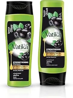 Vatika Shampoo, Black Olive, 400 ml + Vatika Conditioner, Black Olive, 400 ml @