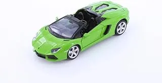 MSZ – Lamborghini Aventador Roadster – Green | Die-Cast Replica, Ultimate Collector's Item, Hyper Cars | Pull Back Collection with Lights & Sounds | Size - 1:32, For Kids 3+