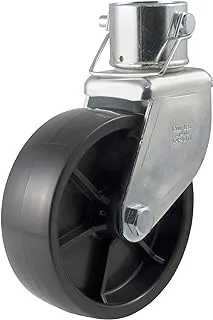 CURT 28277 6-Inch Caster Trailer Jack Wheel Replacement, Fits 2-In Tube, 1,200 lbs