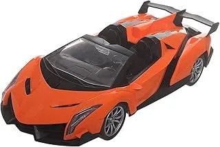 XF 27-16T Car Toy With Remote Control For Boys, Black Orange