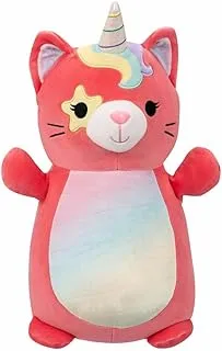 Squishmallows HugMee Sienna Pink Starry Eyed Caticorn Soft Toy, 25 cm Size