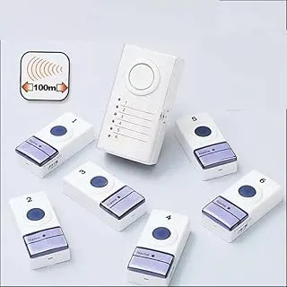 Biella™ 6-IN-1 Wireless Door Calling Bell System with Smart Push Buttons - Elevate Home Safety with Advanced Technology