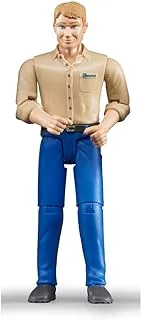 Bruder Man with Light Skin/Blue Jeans Toy Figure