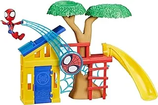 Marvel Spidey and His Amazing Friends Spidey Playground Playset, Includes 4-Inch Spidey Action Figure, Super Hero Toys for Kids 3 and Up