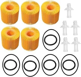 04152-YZZA1 Oil Filter Kit Replacement for Toyota Avalon Camry RAV4 Sienna 2013-2018 Lexus ES300h ES350 IS200t RX350 RX450h (5 PCS)