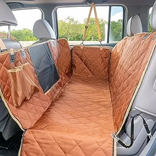 iBuddy Dog Car Seat Cover Waterproof Dog Seat Cover for Back Seat with Mesh Window,Stain Resistant Dog Car Hammock, Nonslip Car Seat Covers for Dogs, Pet Car Seat Cover for Car/SUVs/Trucks
