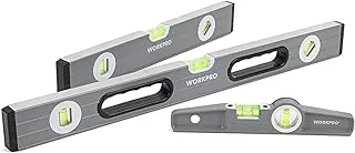 WORKPRO W002900A 3Pcs Spirit Level Set(9