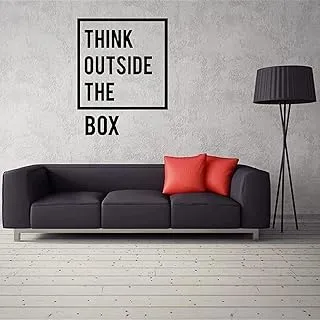 BPA® Inspirational Wall Decals Office Wall Decals Wall Decals for Office Think Outside The Box Wall Decal Office Vinyl Wall Decal Wall Decals Office Quotes Inspirational Office Decals