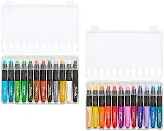 KingArt Studio Mixed Media Gel Stick Set, Set of 24, Unique Colors 24 Piece