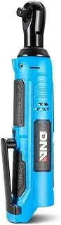 DNA MOTORING TOOLS-00169 Cordless Ratchet Wrench 12V Variable Speeds w/Forward/Reverse Rotation Switch + LED Work Light, Blue (Tool Only)