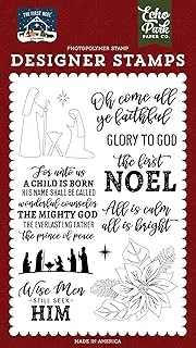 Echo Park Paper Company The First Noel Set Stamp, Multi