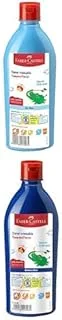 FABER-CASTELL Paints 500Ml Sky Blue + Paints Bottle Deep Blue 0.5L