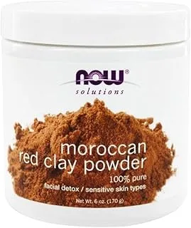 Now Solutions, Mediterranean Red Clay powder Pure Powder. 6oz (170g)