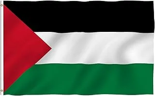 BPA® Palestine Flag - Vivid Color and UV Fade Resistant - Canvas Header and Double Stitched -Palestinian Flags Polyester with Brass Grommets 3 X 5 Ft