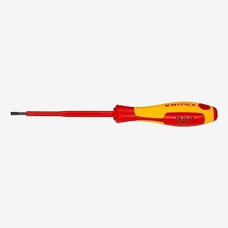 KNIPEX Tools 98 20 35 1/8 بوصة مفك براغي مشقوق، 4 بوصة معزول