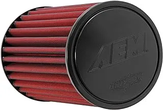 AEM 21-3059DK Universal DryFlow Clamp-On Air Filter: Round Tapered; 4 in (102 mm) Flange ID; 9.25 in (235 mm) Height; 6.5 in (165 mm) Base; 5.125 in (130 mm) Top