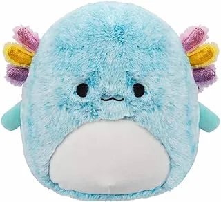 Squishmallows Fuzzamallow Irina Teal Axolotl Soft Toy, 30 cm Size