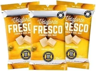 Veloforte Gluten-free Fresco Natural Energy Chews (Pack of 20, Lemon & Cool Mint Flavour)