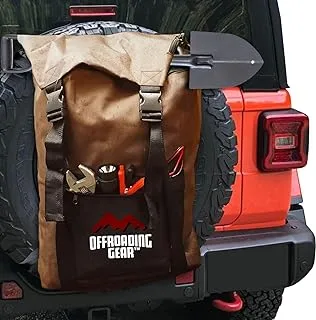 Offroading Gear 4x4 Waterproof Spare Tire, Trash Bag and Rear Tailgate Bag W/Seat Organizer | Large-Capacity for Off-road Accessory - SUV|RV| Jeep| Overland| Etc.