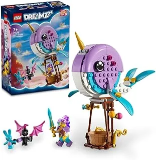 LEGO® DREAMZzz™ مجموعة ألعاب منطاد الهواء الساخن Izzie's Narwhal 71472؛ ألعاب للأولاد والبنات والأطفال (156 قطعة)