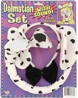 Forum Novelties Animal Costume Set Dalmatian Dog Ears Nose Tail with Sound Effects