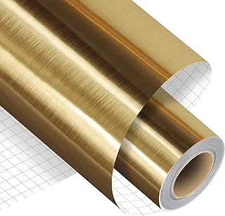 BPA Brushed Gold Permanent Adhesive Vinyl Roll - 12