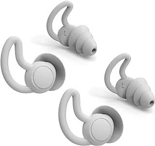 ECVV 2 Pairs Silicone Noise Cancelling Earplugs, Super Soft, Reusable Noise Reducing Earbuds for Sleep, Ear Plugs Noise Cancelling for Enhanced Performance and Concentration