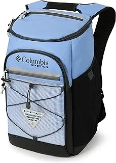 Columbia PFG Roll Caster 30 Can Insulated Backpack Cooler, White Cap