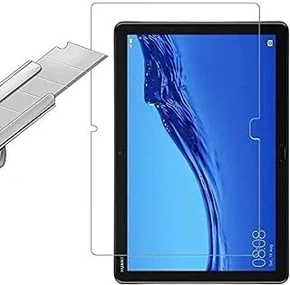 AWH Huawei MediaPad M5 Lite 10.1 Screen Protector,HD Clear Easy Installation Bubble Free 9H Hardness Tempered Glass for Huawei MediaPad M5 Lite Tablet (10.1 Inch)