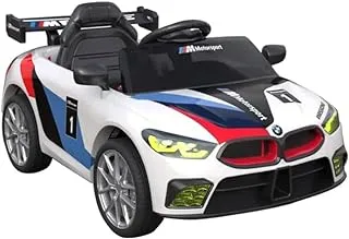 Dorsa 12V Battery Operated BMW Sports Ride on car for Kids, Ride on Kids Car with Music, Sound & Light| Electric Kids Ride on to Drive for 2 to 5 Years Boy Girl (White)