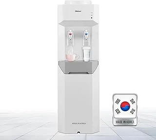 Nobel Made in Korea Two Tap Hot & Cold Function Water Dispenser Cabinet Model with 2L/H 5-10°C Cooling Capacity 5L/H 85-95°C Heating Capacity - NWD7700KR White