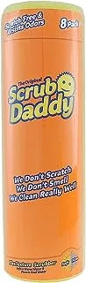 Scrub Daddy - جهاز تنظيف أصلي يمكن التحكم بدرجة حرارته - خالي من الخدش ومقاوم للرائحة - عدد 8