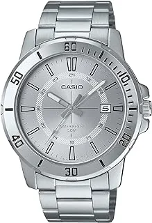 Casio Men's Watch - MTP-VD01D-7CVUDF Silver Dial, Silver Band