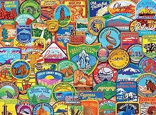 Buffalo Games - Lewis T. Johnson - National Park Patches - 1000 Piece Jigsaw Puzzle for Adults Challenging Puzzle Perfect for Game Nights