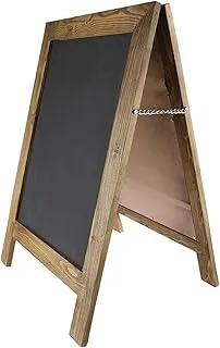 BPA® Best Price Art Rustic Magnetic A-Frame Chalkboard Sign/Extra Large 40X20 Inches