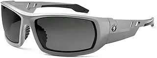 Ergodyne Skullerz Odin Polarized Safety Sunglasses - Matte Gray Frame, Smoke Lens