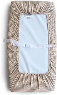 Mushie Changing Pad Cover Natural Stripe