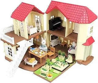 COOLBABY Forest Animal Family Children's Home Simulation Villa Set, Castle Lighting Big House Toy Gift Box