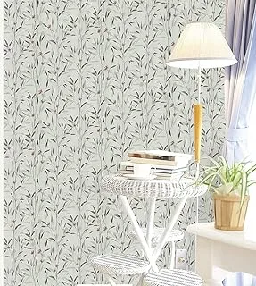 BPA® Vinyl Leaf Wallpaper Self Adhesive - 45cm x 300cm Contact Paper Waterproof Peel and Stick Wallpaper Wall Decoration for Bedroom Living room Shelf Liner Decoration