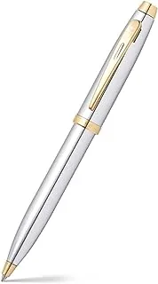 قلم حبر جاف Sheaffer 9340 Gift 100 - كروم لامع مع زخرفة ذهبية اللون