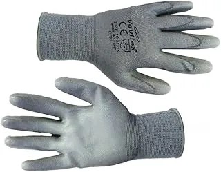 AL ARQAM PU Coated Safety Gloves - Premium Protection for Work Safety (1-Pair)