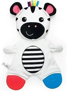 Baby Einstein Zen the Zebra Sensory Plush Stuffed Animal BPA-free Teether Toy, Age Newborn+