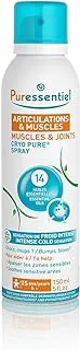 Puressentiel Muscles and Joints Cryo Pure Spray | 14 Essential Oils | Intense Cold Sensation | Soothe Sensitive Areas | 15 Years and Up | 80ml