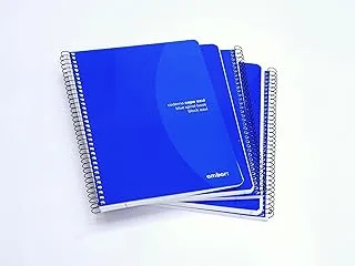 Ambar Ideas 80 Sheets Spiral Note Book 10-Pieces, A5 Size, Blue