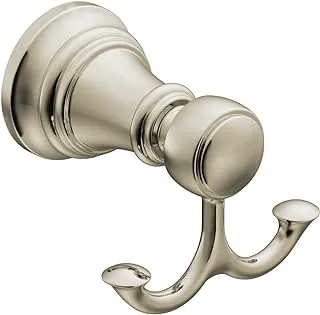 Moen YB8403NL Weymouth Double Robe Hook, Polished Nickel