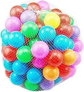 HR Kid's Plastic Play Balls (5.5cm, 50 Pieces, Multicolor)