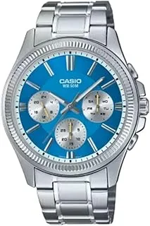 Casio Men's Watch - MTP-1375D-2A2VDF Blue Dial, Silver Band